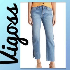 NWT Vigoss Ace Straight Leg Split Hem Jean